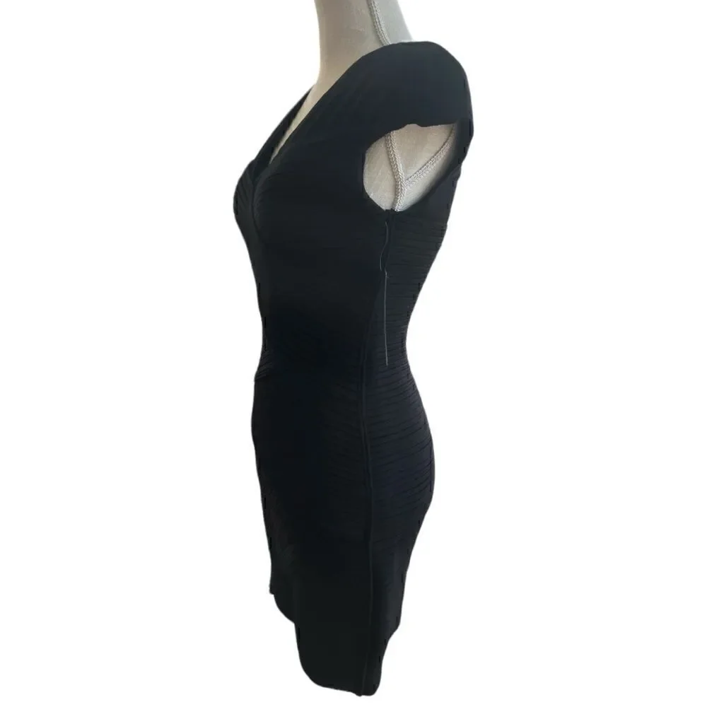 NWT Robert Rodriguez Black Heavyweight Bodycon Mini Dress
